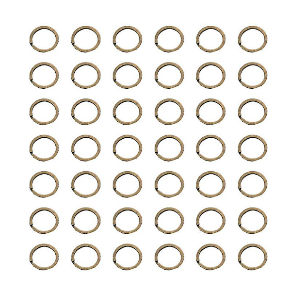 100 stk Runde Metal Messing Split Nøgleholdere DIY Nøgle Ringe Nøglering Nøgle Organiser Til Hjem Bil DIY Håndværk