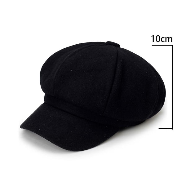 Naisen Newsboy-lippis Shade The Beret Pehmeä Black