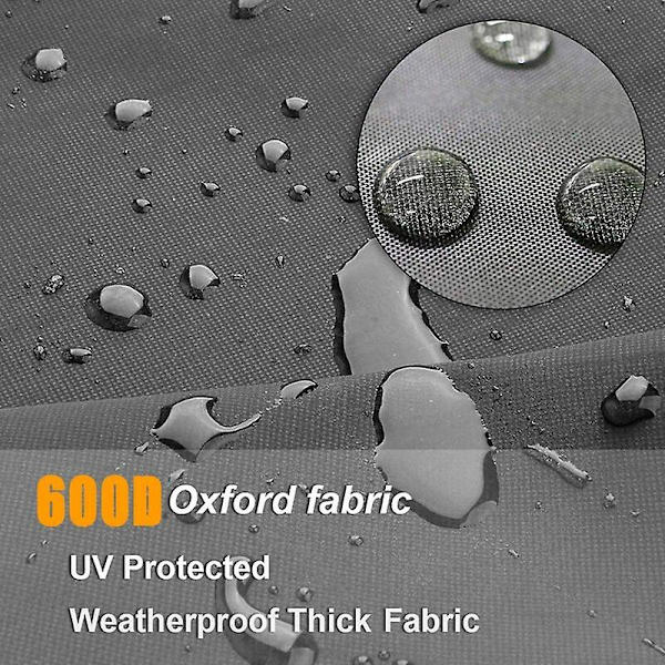 Puutarhakalusteiden suojus, ulkopöydän suojus, anti-uv-raskaan Oxford-puutarhapöydän ja -tuolin suojus 210d Oxford-kangassuojus pöydälle, turkis
