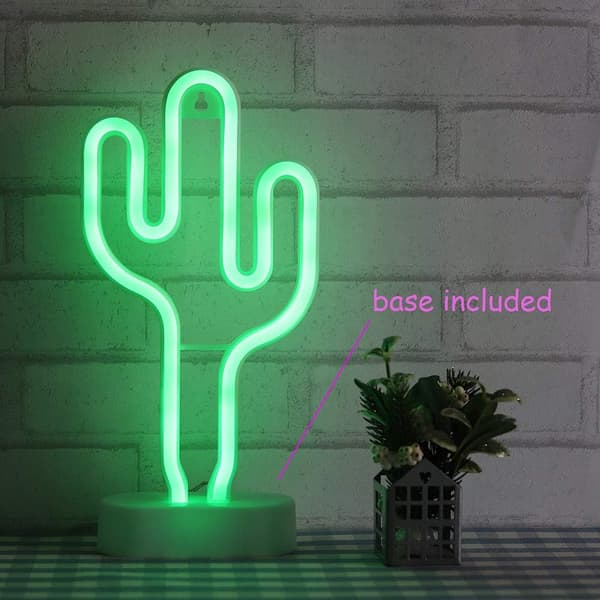 1 st Cactus Lampor Neon Skyltar LED Cactus Neon Lampor Natt
