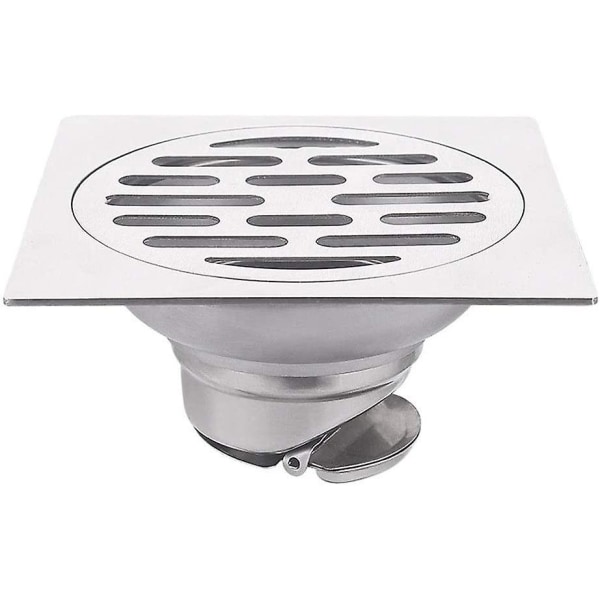 Stainless Steel Shower Floor Drain Square Smell Proof Stainless Steel Floor Drain With Removable Cover For Kitchen, Bathroom, Shower, Garage And Basem