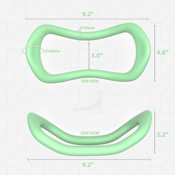 Pehmeä joogarengas myydään pareittain. Loistava jooga-, liikkuvuus-, pilates-, voimaharjoittelu-, venytys- ja tukirengas. Vahva, joustava ja zen. Green