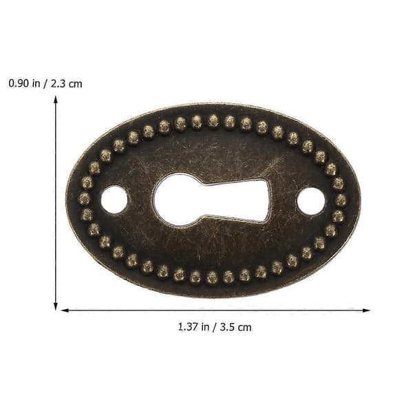30 stk. nøglehulsdækplade nøglehulsdækselindsats nøglehulsskjoldplade 3,5X2,3CM