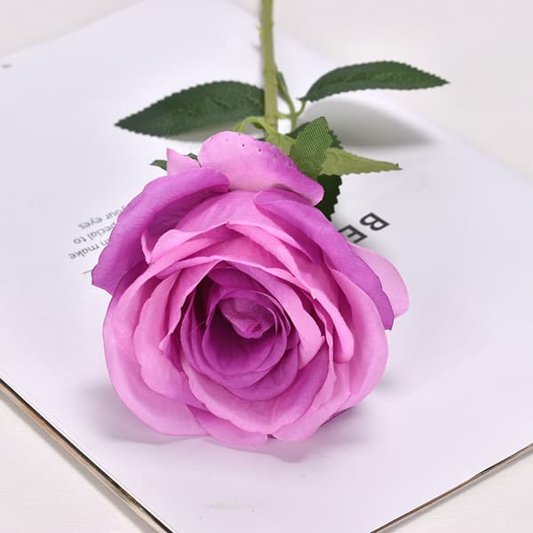 Simulering lys lilla rose 5 stk,