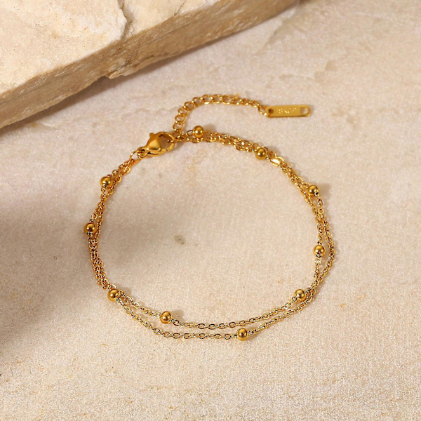 Armband Provmodell Daglig Outfit Metalliskt Element B1459