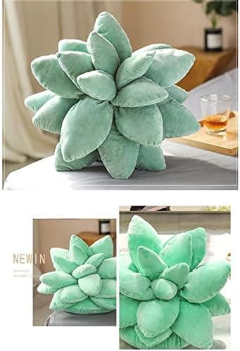 Plush Sukkulenter Kudde, 3D Sukkulenter Kaktus Sukkulenter Växt