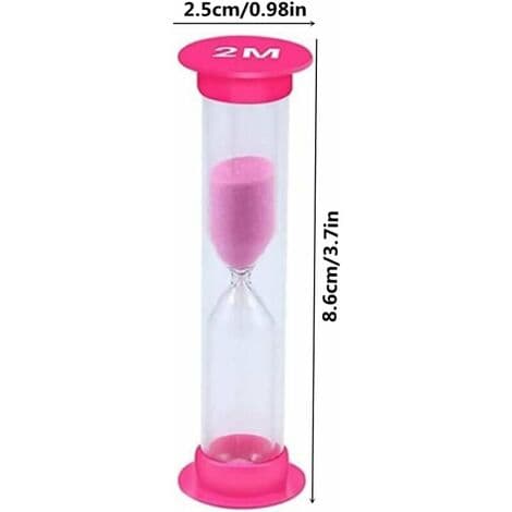 Timeglas, køkken timeglas te-timer 30s/1min/2min/3min/5min/10min til børn og voksne, hjem, kontor, spil 6 stk S