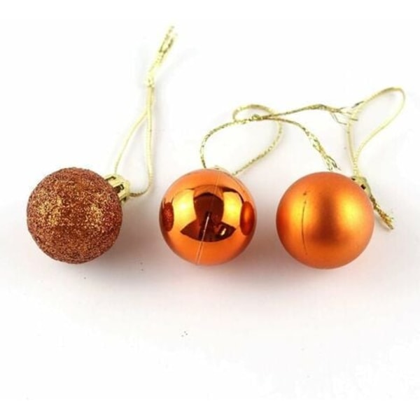 24 st 1,57\" små julgranskulor krossäkra ornament julgransdekorationer för semesterbröllopsfest De