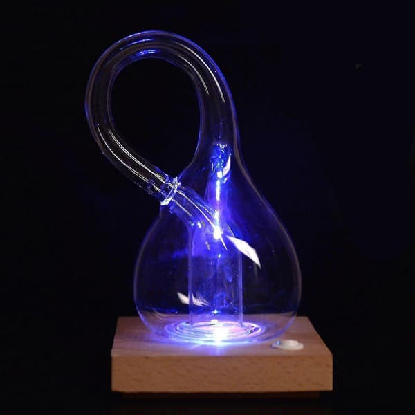Glasvase Klein Flaske Firedimensionel Rumflaske Til Bryllupsgave S 11,8x6,3cm