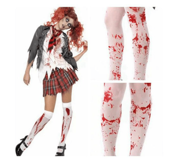 Halloween Blodstrømper Blodhandsker Påske Zombie Blodhandsker