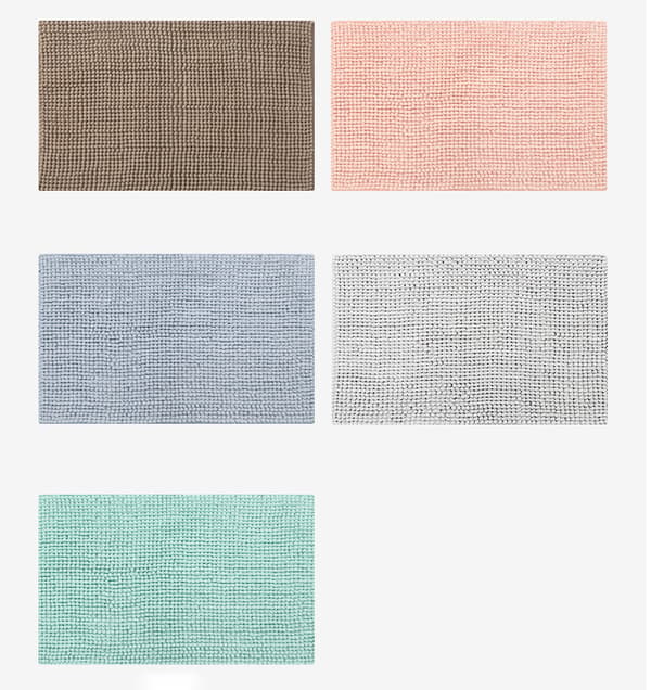 Fortykket chenille gulvmåtte til skridsikker absorberende fodmåtte, B03,