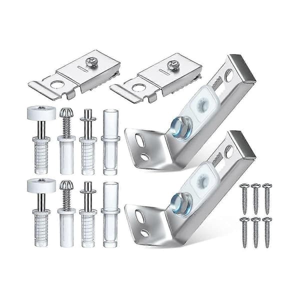 Foldedør Hardware Kit, 2 Pak Reparationssæt til Bi-fold Dør Skydedør Skabsdør