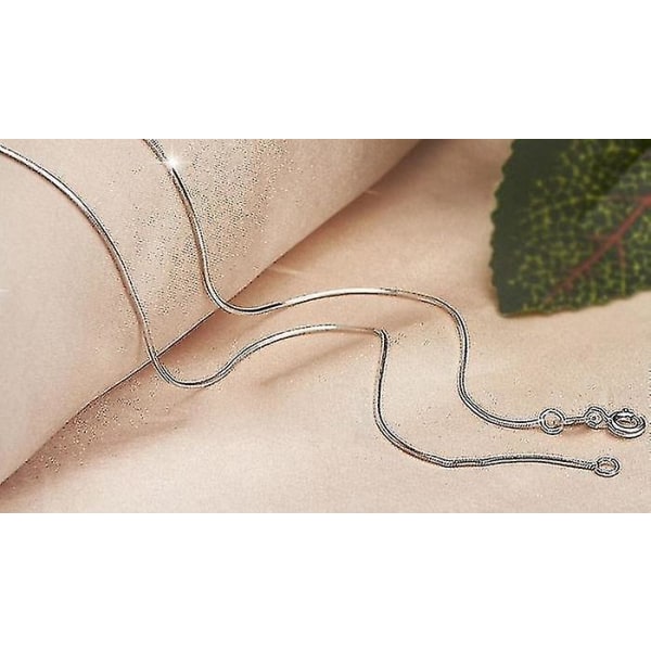 Mode Hot Mens Kvinnor Sälj Silver Smycken Snake Chain Halsband 20inch