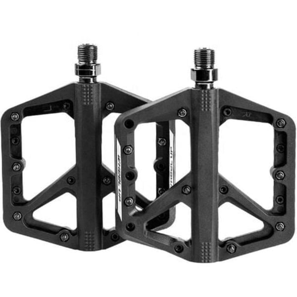 MTB Pedal Vejcykling Flade Pedaler Anti-Slip，Sort