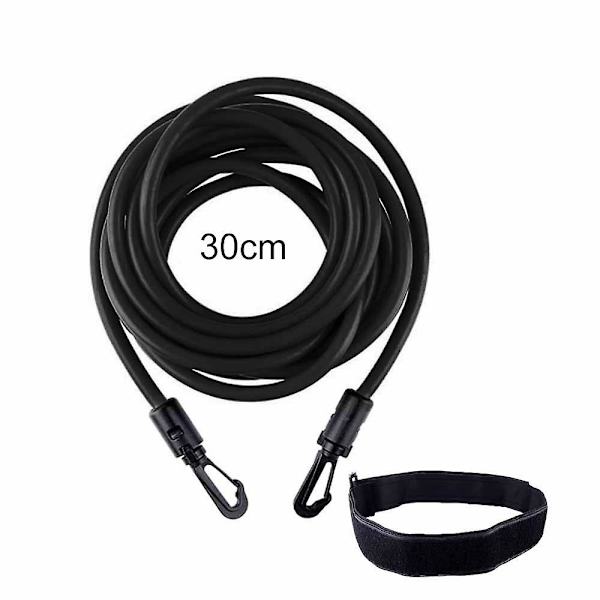 Motståndsbands Simtether Stationär Simning, Simsele Statisk Simningsbälte Black 3M