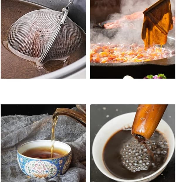 4 stk. - Rustfrit Stål Te-Infuser, Te-Sigte, 4,5 cm Te-Bold, 