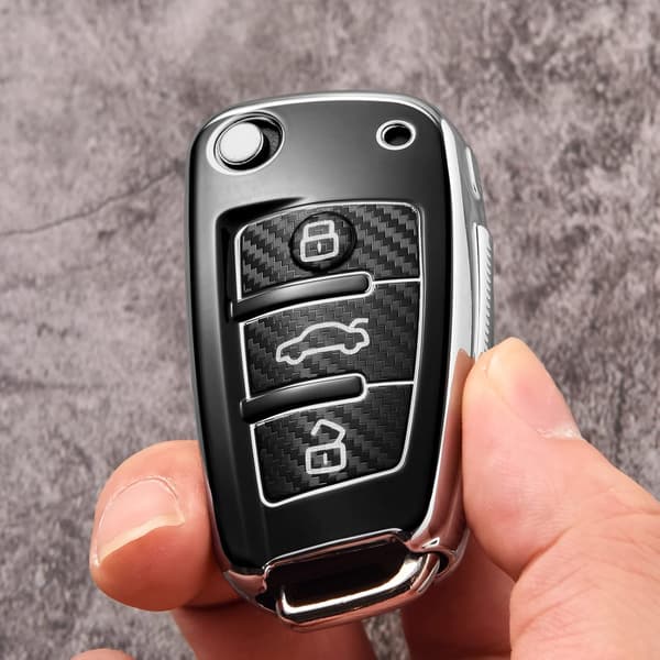 Bilnøgle Cover Etui til Audi A1 A3 A4 A6 Q3 Q5 Q7 S3 R8 TT
