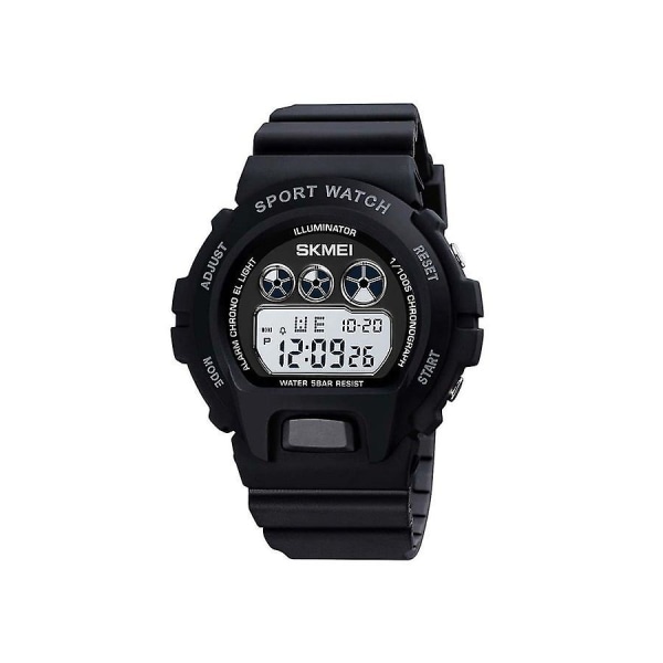 Herrar Multifunktionell LCD-Skärm Cool Sport Klocka 5771bk