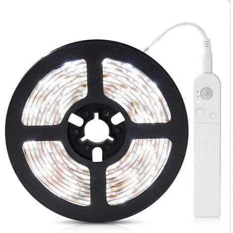 5V Vanntett Smart Lyslist Skap Garderobe Dimming LED Sensor Lyslist Lysstangsett for Møbler, Trappe,