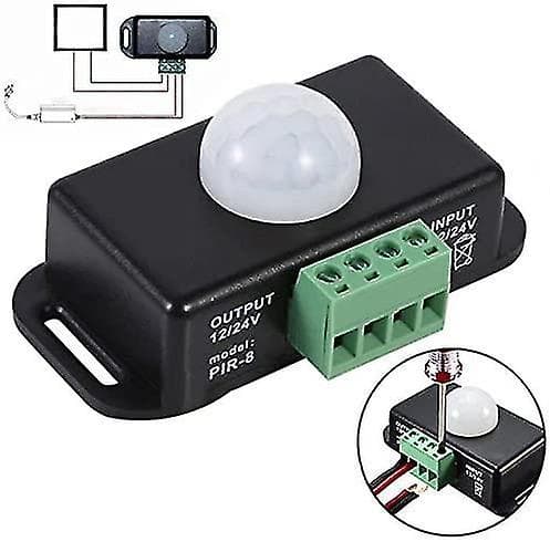 Starlight-dc 12v LED Infrarød Bevægelsessensor Bevægelsessensor PIR Bevægelsessensor Til LED-Strimler/Pære 12v 6a