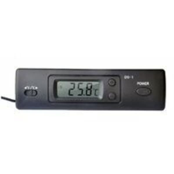 Mini digital elektronisk biltermometer, innendørs/utendørs multifunksjonstermometer