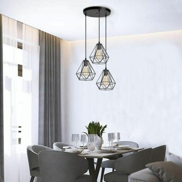 Lysekrone Pendellamper Industrielle Loftslampe Retro Metal Pendellampe Bur Design E27 Loftslampe til Stue