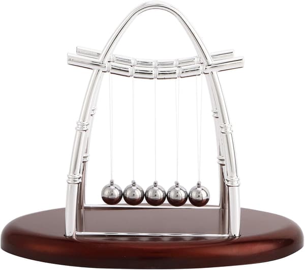 1 stk 23 × 18 cm seilformet pendelkule oval Newton støtfanger