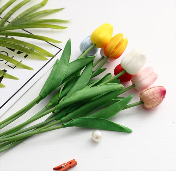 3-pak kunstige tulipaner Red