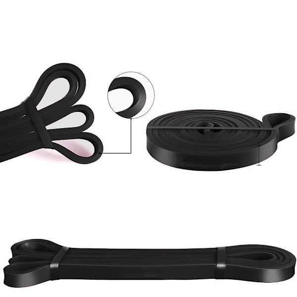 Pull Up Assist Band - Bäst för Pullup Assist, Chin Ups, Resistance Bands Träning, Stretch, Mobilitetsarbete & Seriös Fitness Black