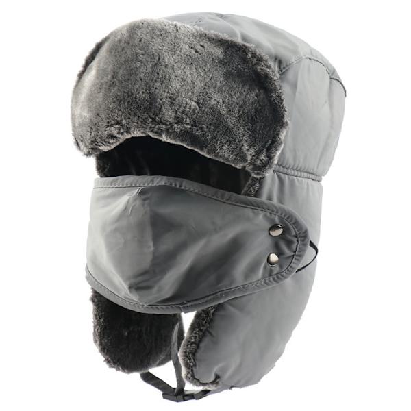 Vintermössor för kvinnor och män - Grå, Vintermössa Ushanka