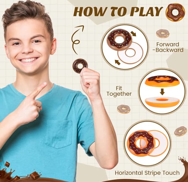 2 mynt Magnet Violin Push Slider Mynt Donut Hand Spinner Violin