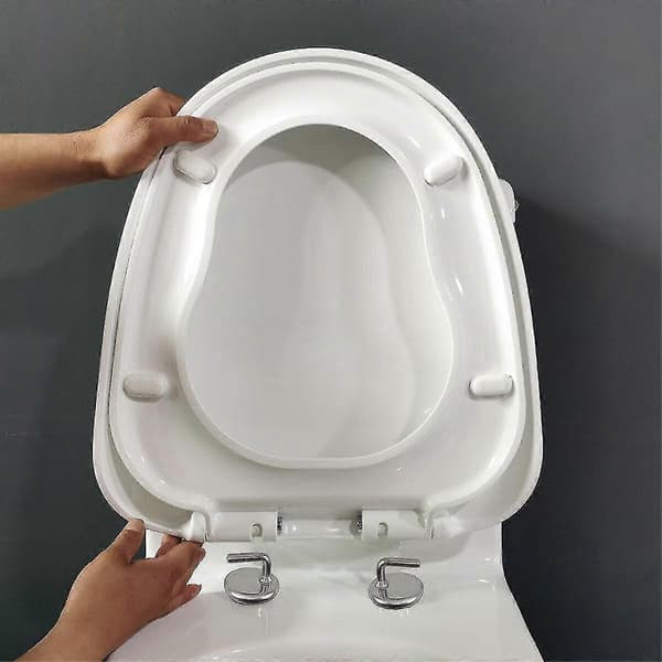 2X Toiletlåg Hængsler Top Fix Toiletsæde Beslag Quick Release Hængsler Stål