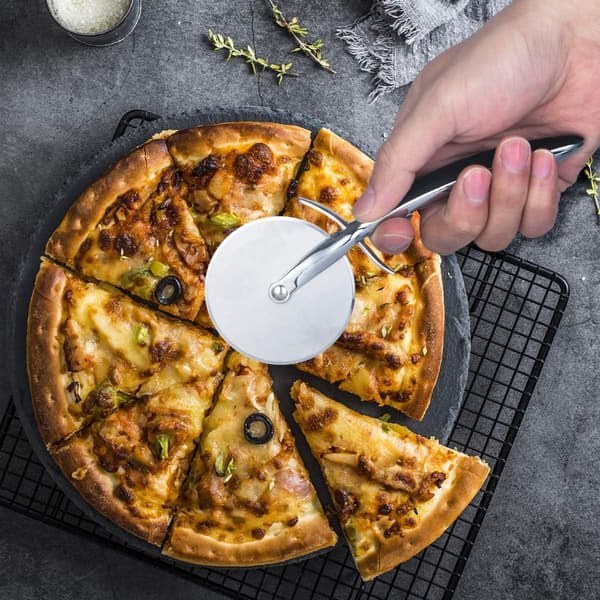 Pizzaskärare, Pizzaskärare, Pizzaskärare i rostfritt stål och