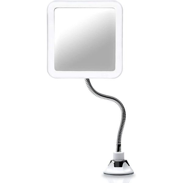 Missful Flexible Mirror With Led Light, 5x Magnification, Powerful Suction Cup - Make -up Mirror Mirror Lightdown With Non -dazzling Lighting (mira +)