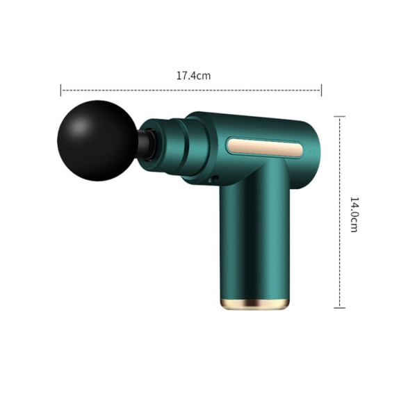 Mini fascia gun, portable USB charging, mini massage gun, portable fitness device for muscle relaxation (168 green models),