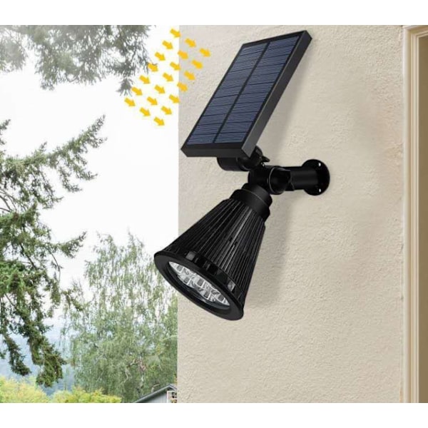 Fällbar solcellslampa för trädgård, IP65 vattentät solcells-LED för utomhusbruk (7 bollar, vitt ljus)