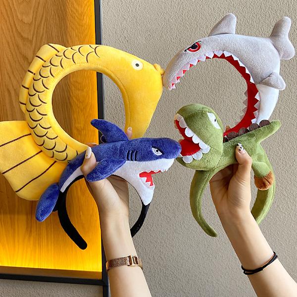 Dinosaurs Vask Ansigt Makeup Hovedbøjle Søde Øjne Elastisk Hårbøjle