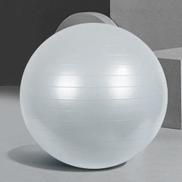 Träningsboll, Stabilitetsboll för Hemmet, Yoga, Gym Boll, Fysioboll, Schweizisk Boll, Fysioterapi Silver 45CM