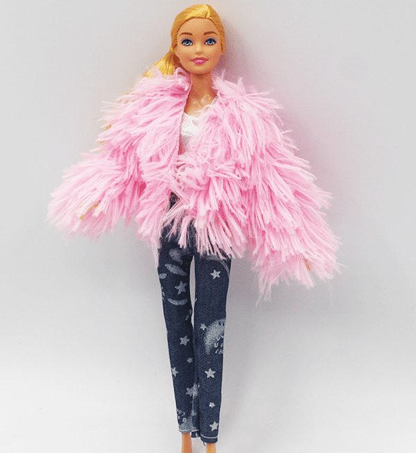 10 Delar 30cm Barbie Docka Kläder Tröja Kappa Hatt Kostym