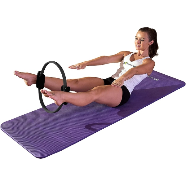 Pilates Motstandsring 14&quot; Dobbeltgrep Håndtak for Tonning og Trening