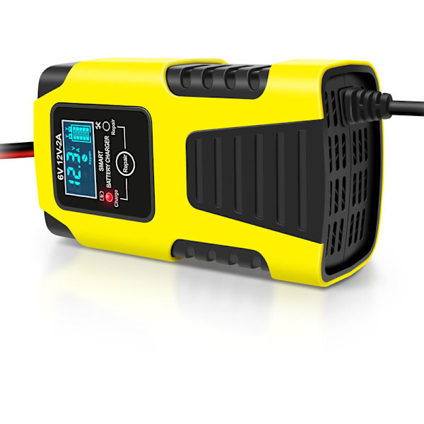 6V 12V lader, motorsykkel, batteri, blybatteri veivaksel, flerbruksreparasjon, full intelligens (EU-europeiske forskrifter)