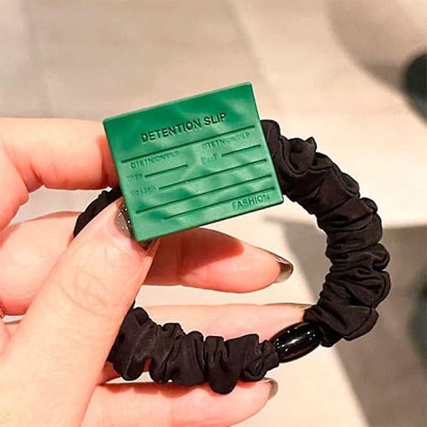 Hårklips for hestehale, grønn hårring, elastisk hårbånd, hårtilbehør Elastic Rubber Band Advanced Green Love