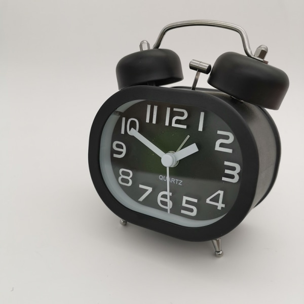 Analog väckarklocka Dual Bells Väckarklocka, Novelty Bell Alarm Clock No Tick Silent Quartz Alarm Clock