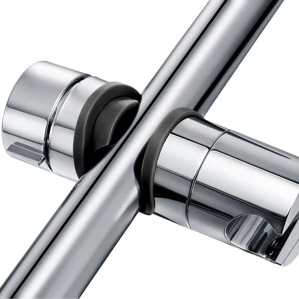 Justerbar hånddusjholder, dusjhodeholder, 18-25 mm justerbar diameter, ABS krom