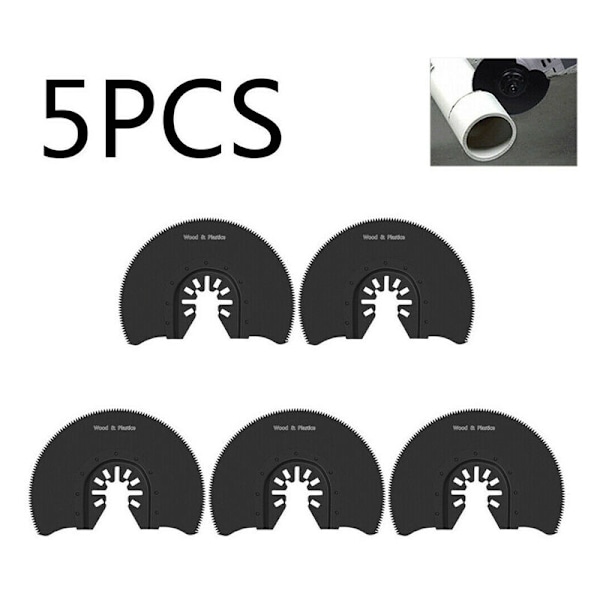 PCS Metallsegment Sagblad Universal Karbid Halvsirkel Oscillerende Sagblad for Kapping av Tre Plast Metall Åpninger