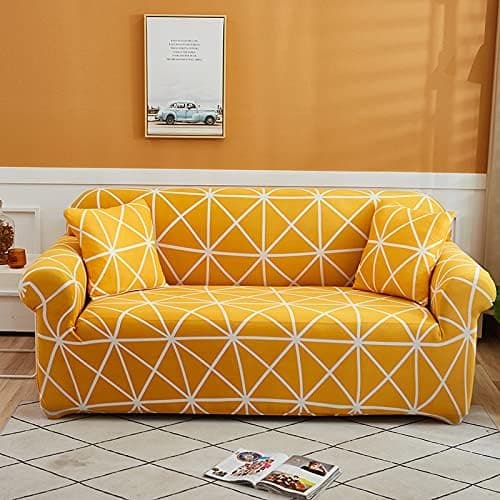 Tryckt sofföverdrag stretch sofföverdrag mönstrade sofföverdrag för 2-sits soffa Love Seat Set SSH (2-sits/Loveseat)v