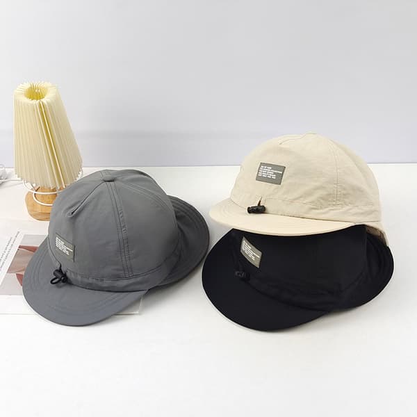 Solhatt med bred brem (beige), dobbeltlags klassisk Combat