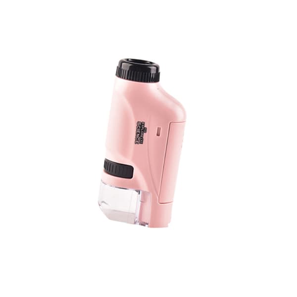 Børnevenlig bærbar mikroskop Pink