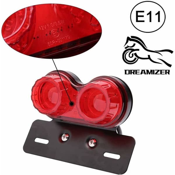 LED multifunksjonell blinkende baklykt (rødt skall),