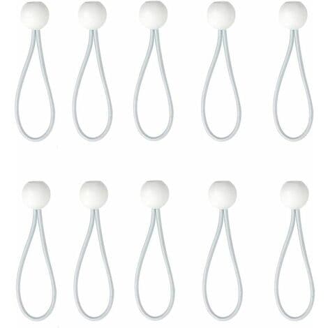 50 stk Elastiske Bold Bungee Snore, Tarp Spændebånd til Pavillon, Camping, Teltsnore, Gardin Forlængelsessele, 10cm